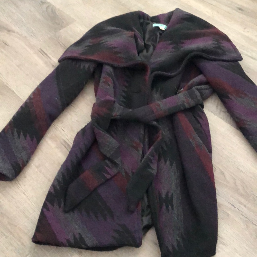 Wrap pea coat